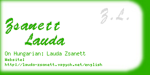 zsanett lauda business card